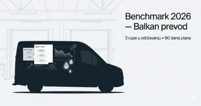 Fleetio Benchmark 2026, preveden na Balkan: gde flote “curе” i kako da zatvoriš tri rupe u 90 dana